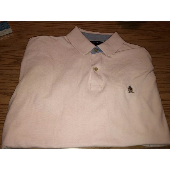 Men's Tommy Hilfiger Polo Shirt - XL - Pink - Picture 1 of 2